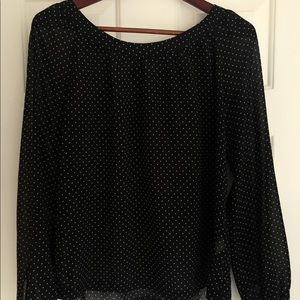 Polka Dot Black blouse by Velvet